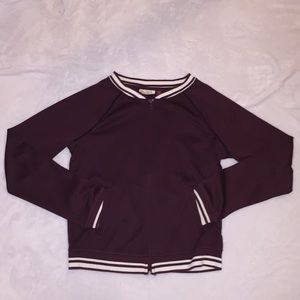 Maroon boomer jacket